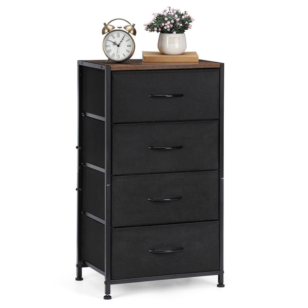 Dresser for Bedroom, Fabric Dresser with 4 Drawers, Small Chests of Drawers for Closet
