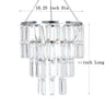 Plug in Modern Chandelier Faux Crystal Fixture Pendant,W10.25 X H11.5