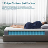 Hybrid Mattress Queen, 10 Inch Hybrid Mattress in a Box