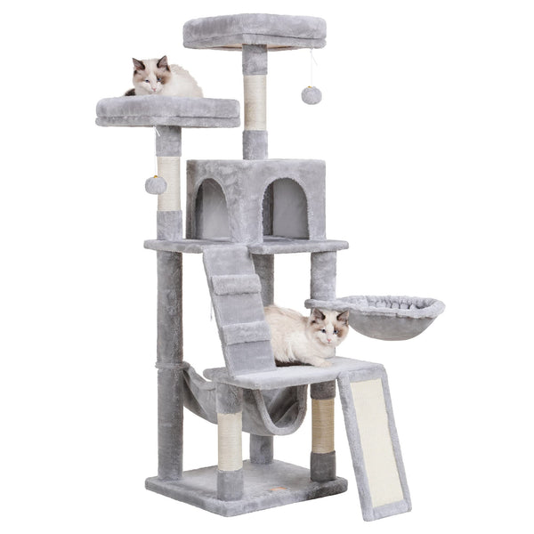 Cat Tree, Cat Tower for Indoor Cats,Multi-Level Cat Furniture Condo for Cats with Padded