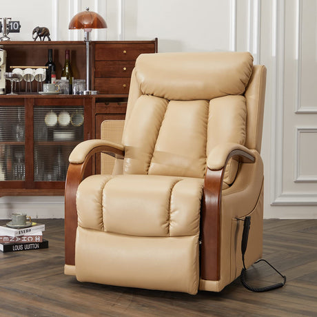 Small Lift Chair Recliners with Massage and Heat, Dual Motor Power Lift Sofa