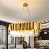 Modern Crystal Chandelier Lighting 8 Lights Pendant Lights Fixture