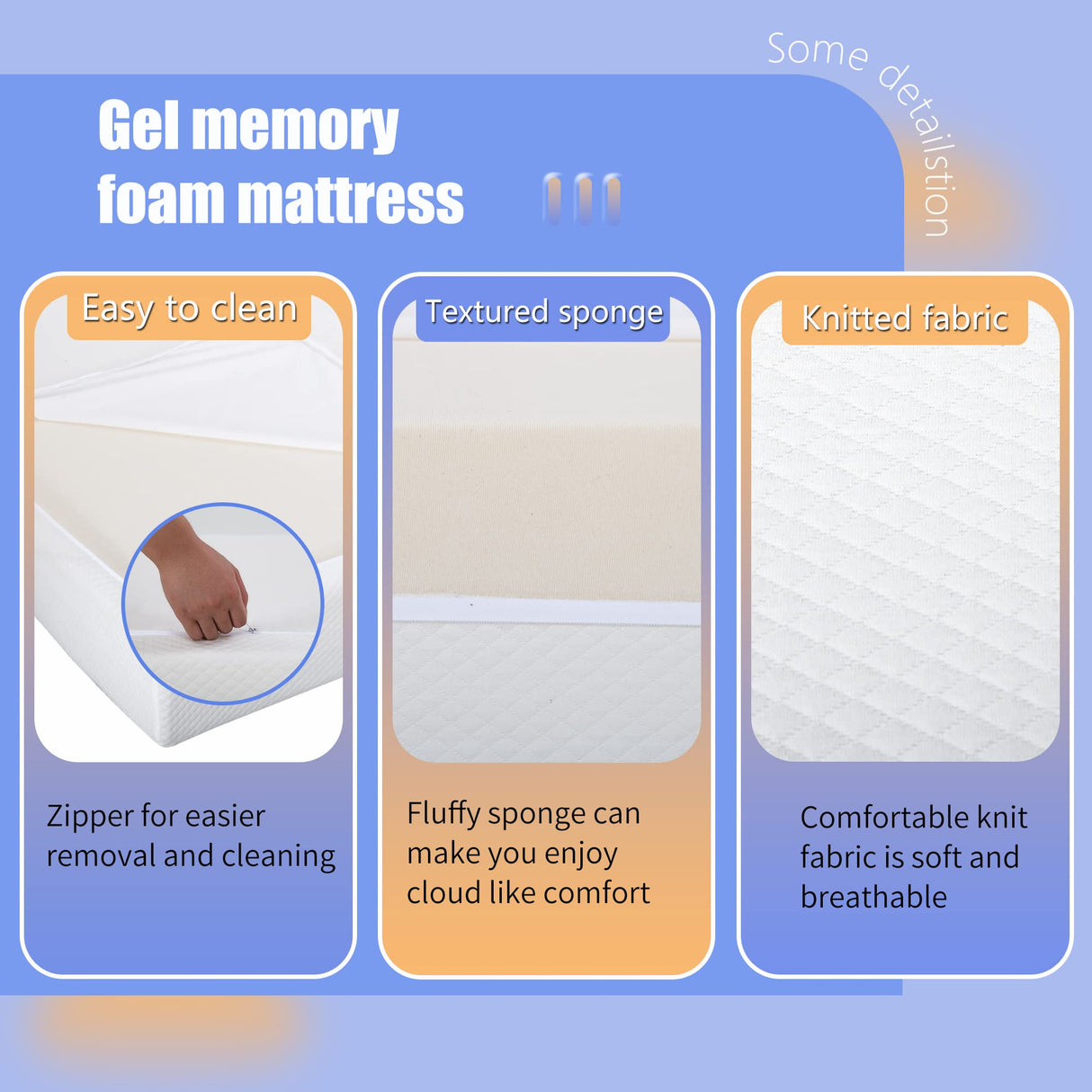 12 Inches Cooling-Gel Memory Foam Mattress Medium Firm