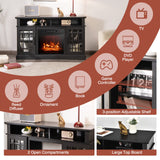 Electric Fireplace TV Stand for TVs Up to 55 Inches