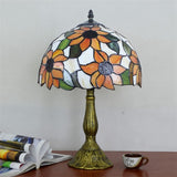 Tiffany Lamp Stained Glass Lamp Sunflower Yellow Bedroom