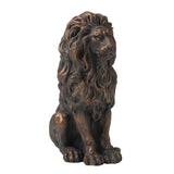 Magnesium Oxide, Fibre Glass GH20387 Guardian Standing Lion Outdoor Statue