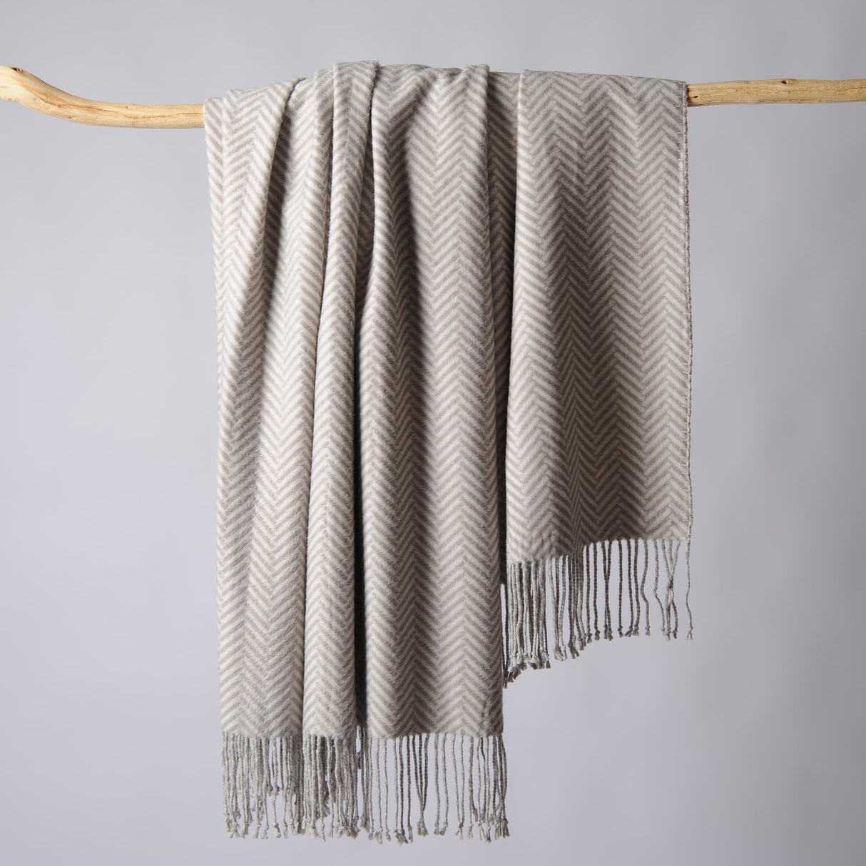 Silk Throw Blanket with Fringe, Pure Mulberry Silk, Naturally Soft