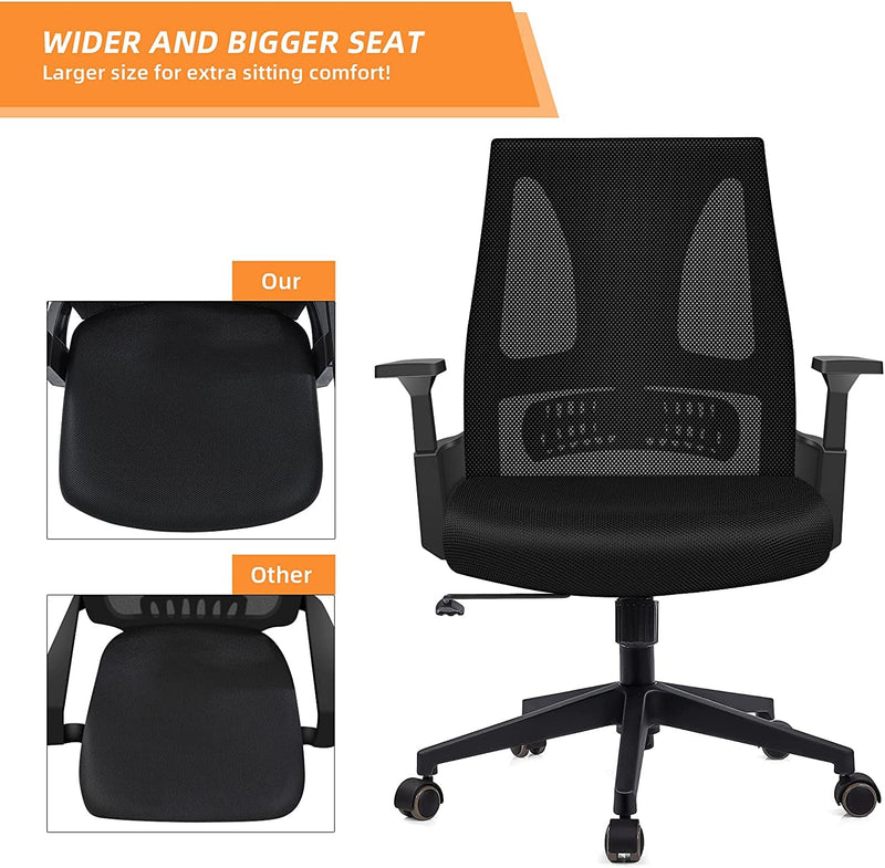 Big and Tall Office Chair 400lbs - Ergonomic Office Chair Computer Desk Chair