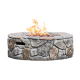 Round Stone Look Propane Gas Fire Pit Fire Table with ETL Certification