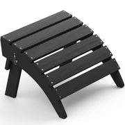 Folding Adirondack Ottoman, No-Assembly Footrest, Resistant  Footstool