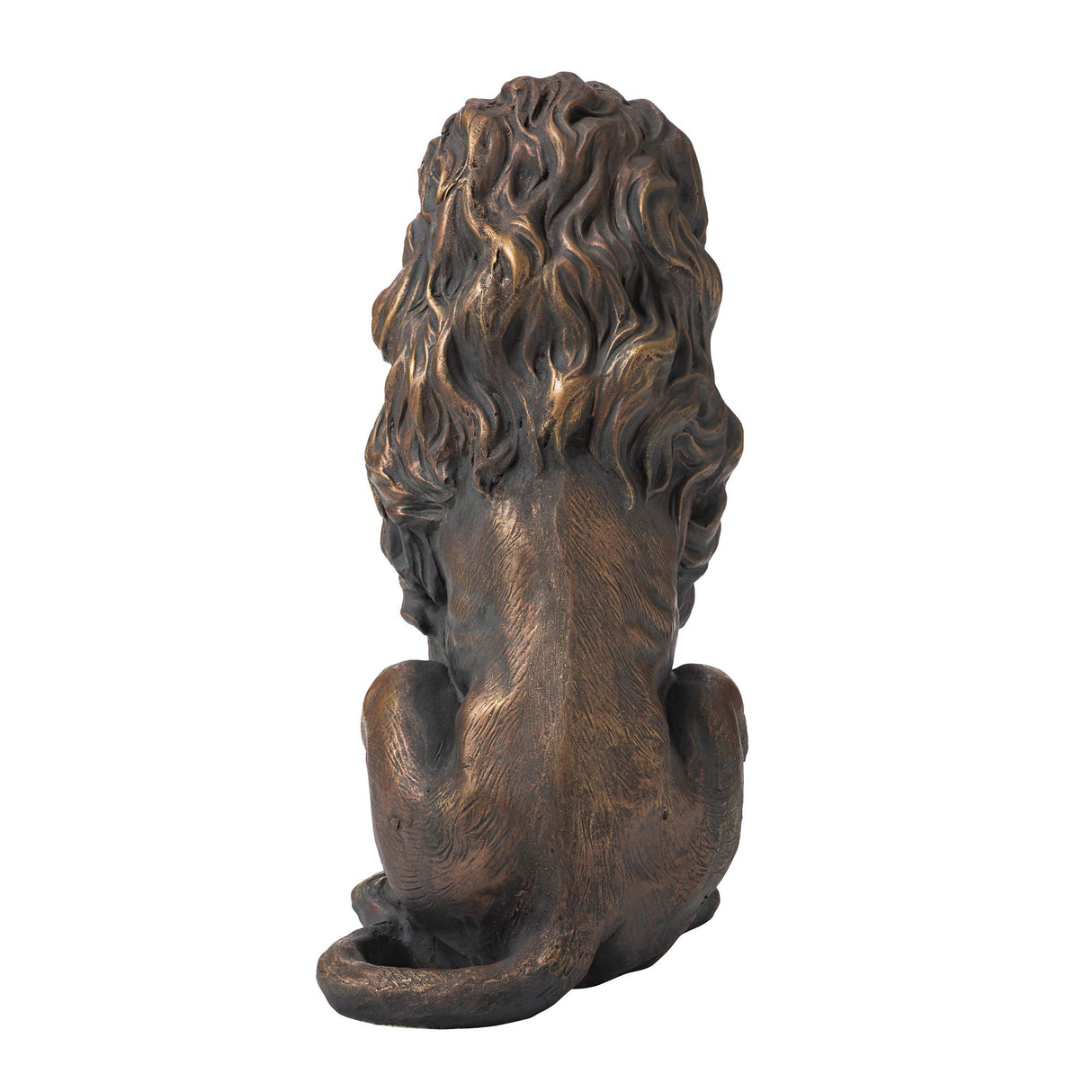 Magnesium Oxide, Fibre Glass GH20387 Guardian Standing Lion Outdoor Statue