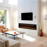 Recessed and Wall Mounted Slim Electric Fireplace