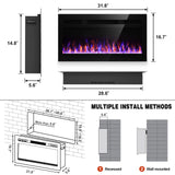 Recessed and Wall Mounted Fireplace