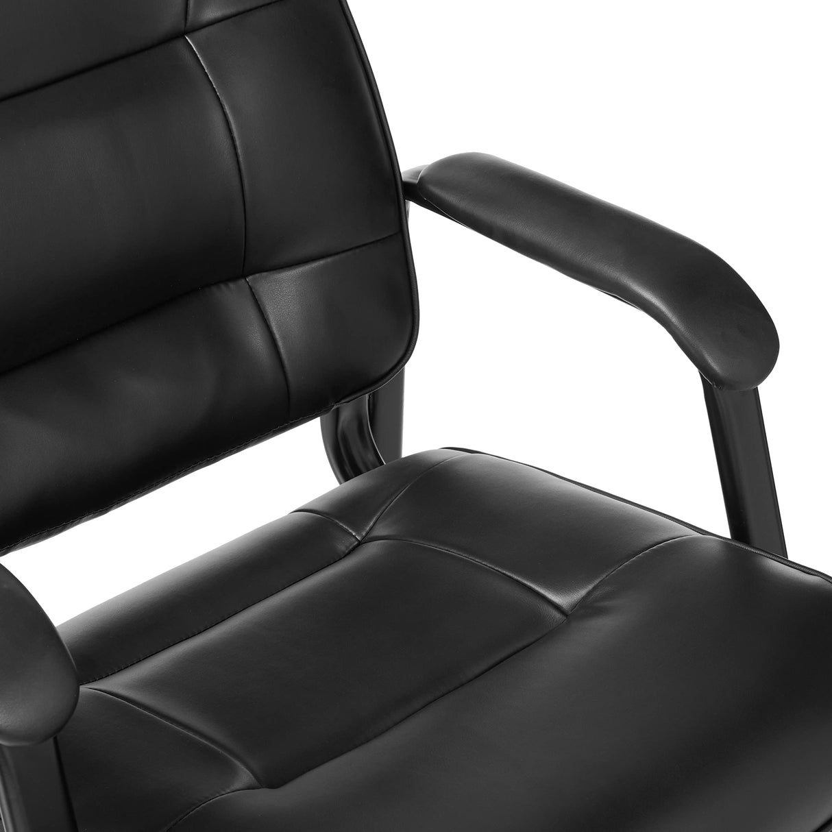 Classic Faux Leather Office Desk Guest Chair