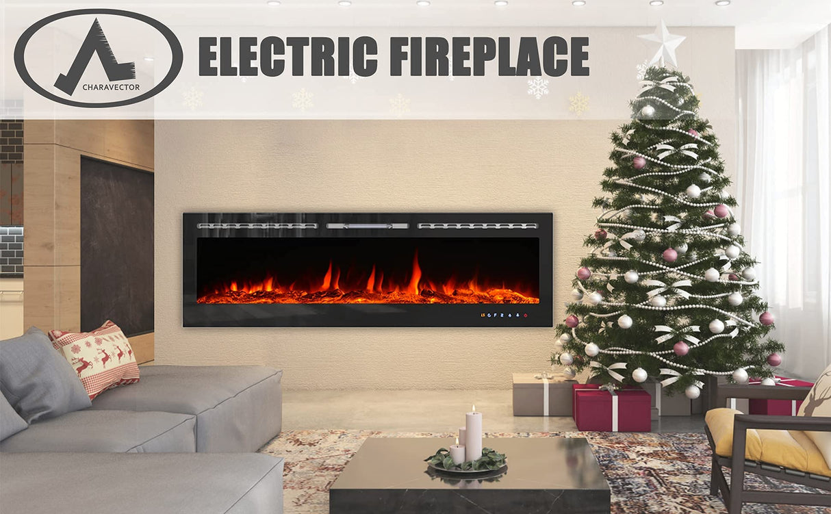 Electric Fireplaces Recessed Wall Mounted Fireplace Insert