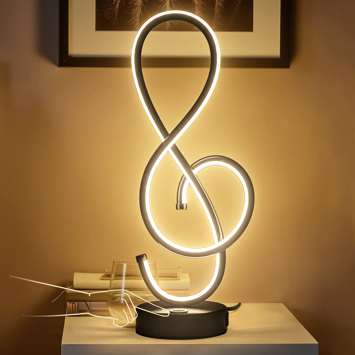 Modern Table Lamp, LED Bedside lamp