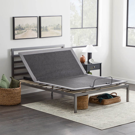 Cassidy Metal Platform Bed Frame with Metal Headboard - Box Spring Not Required