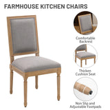 French Country Dining Chairs Set of 4, Upholstered Dining Room Chairs