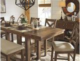 Moriville Rustic Farmhouse 36" Counter Height Dining Extension Table