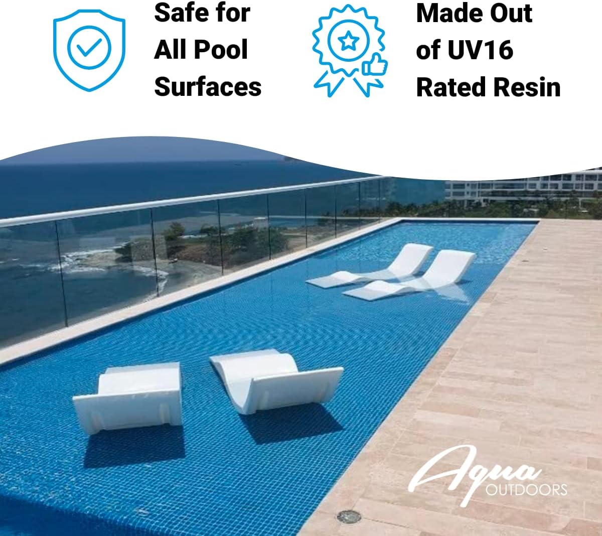 Outdoors - in-Pool Chaise Lounger - Pool & Sun Shelf Lounge Chair