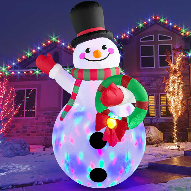 8FT Tall Christmas Inflatables Outdoor Decorations