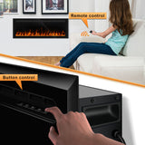 60" Electric Fireplace Inserts, Wall Mounted or Recessed Inserts