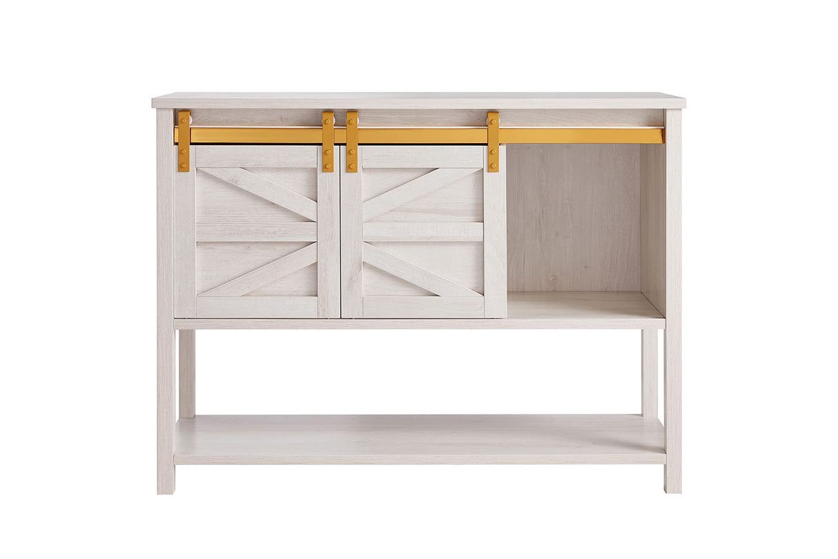 Eustis Farmhouse 4 Shelves 48 in. Buffet, Sideboard for Kitchen