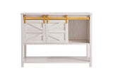 Eustis Farmhouse 4 Shelves 48 in. Buffet, Sideboard for Kitchen