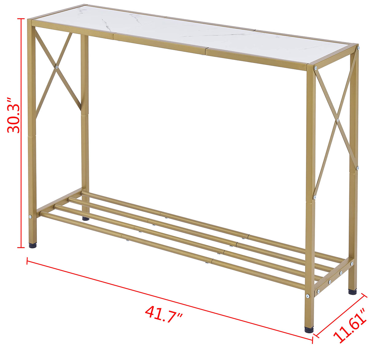 Console Table, entryway Table, Narrow Sofa Table with Shelves