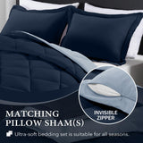 Queen Comforter Set - Blue and Sapphire Queen Comforter, Soft Bedding Comforter Sets