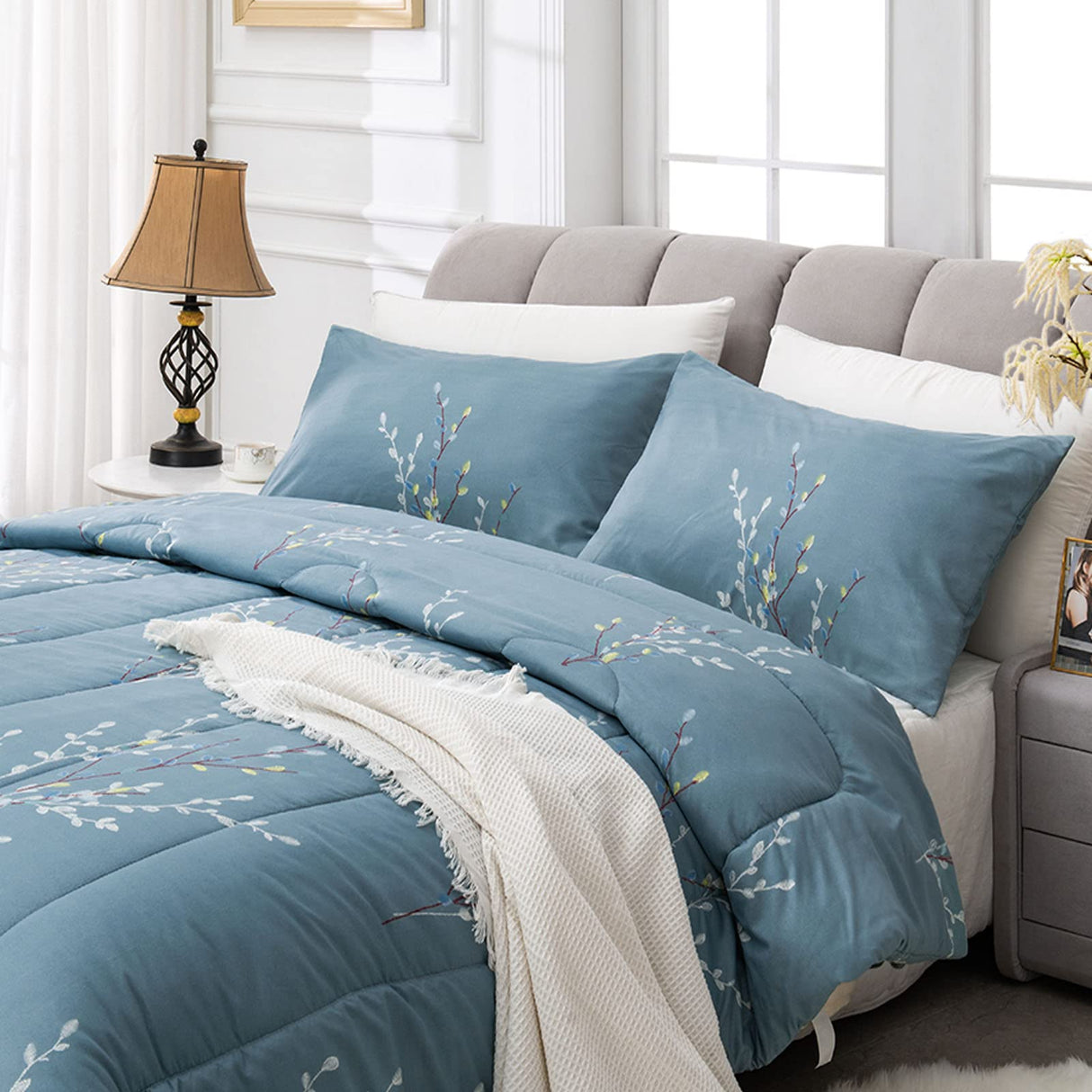 Comforter Set, Microfiber Bedding Down Alternative Comforter