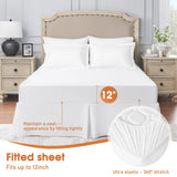 White King Comforter Set 8 Pieces, All Season Bed in a Bag, Comfortable King Bedding Sets