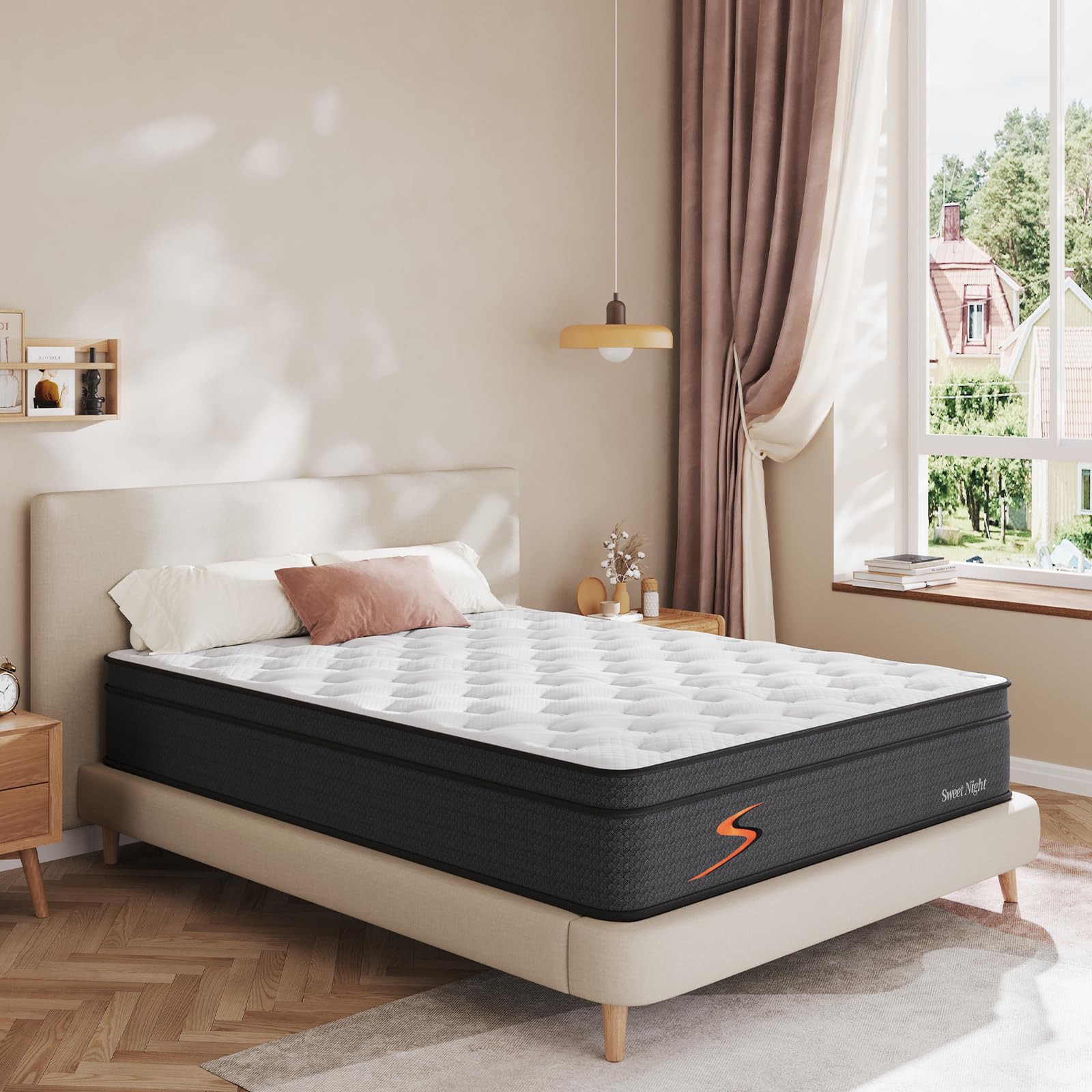 King Mattress in a Box - 12 Inch Pillow Top King Size Mattress
