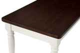 Shelby Dining Bench, Distressed White