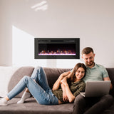 Wall Fireplace Electric with Remote Control