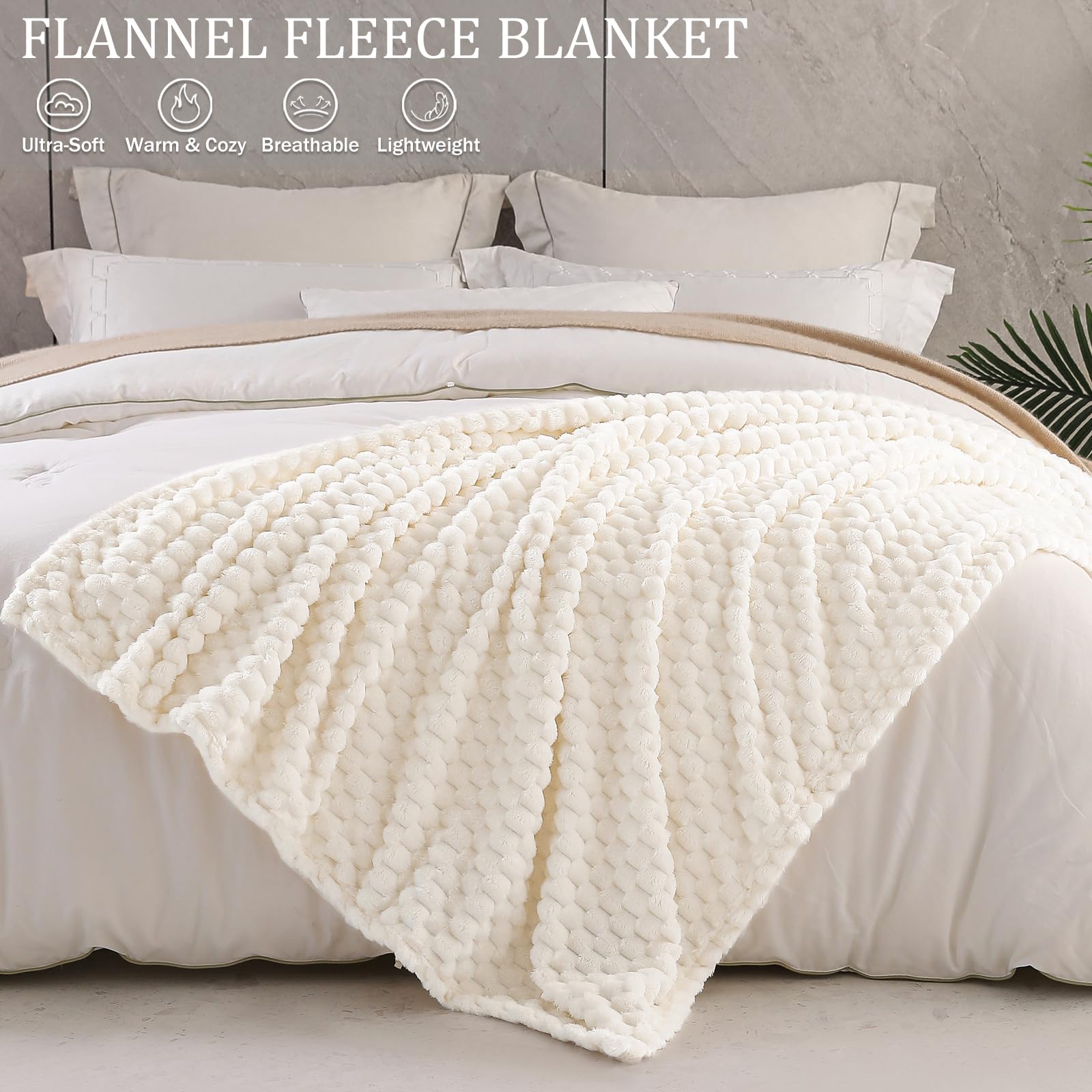 90x104 Inches 3D Clouds Stylish Jacquard Velvet Plush