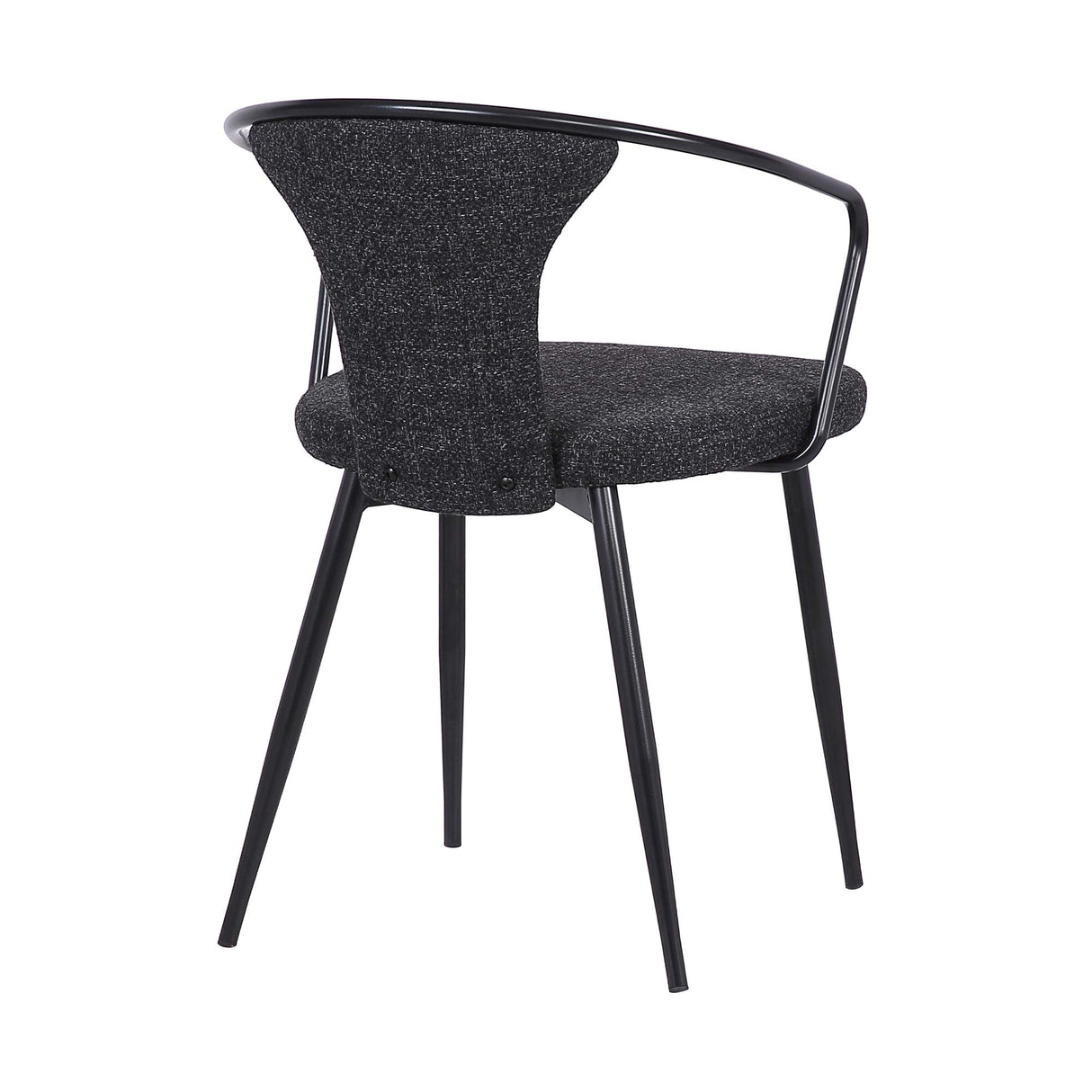 Francis Fabric Dining Chair, Black