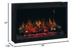 36" Traditional Built in Electric Fireplace Insert