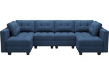 Sofa Couch with Reversible Chaises 6 seat Sectional Couch