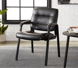 Classic Faux Leather Office Desk Guest Chair