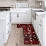 Christmas Buffalo Kitchen Mat Set of 2 Non Slip Thick Kitchen