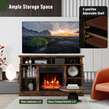 48 Inch Tv Stand with 18 Inch Electric Fireplace Heater