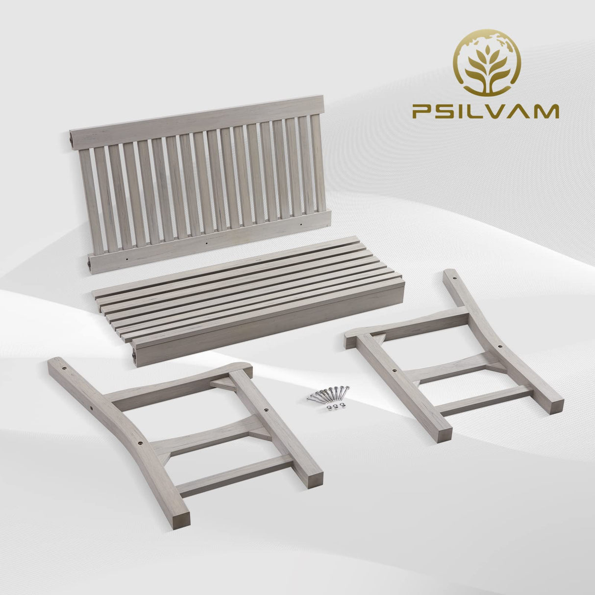 Garden Bench, 2-Person Poly Lumber Patio, All-Weather Outdoor Bench