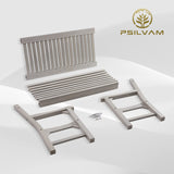 Garden Bench, 2-Person Poly Lumber Patio, All-Weather Outdoor Bench