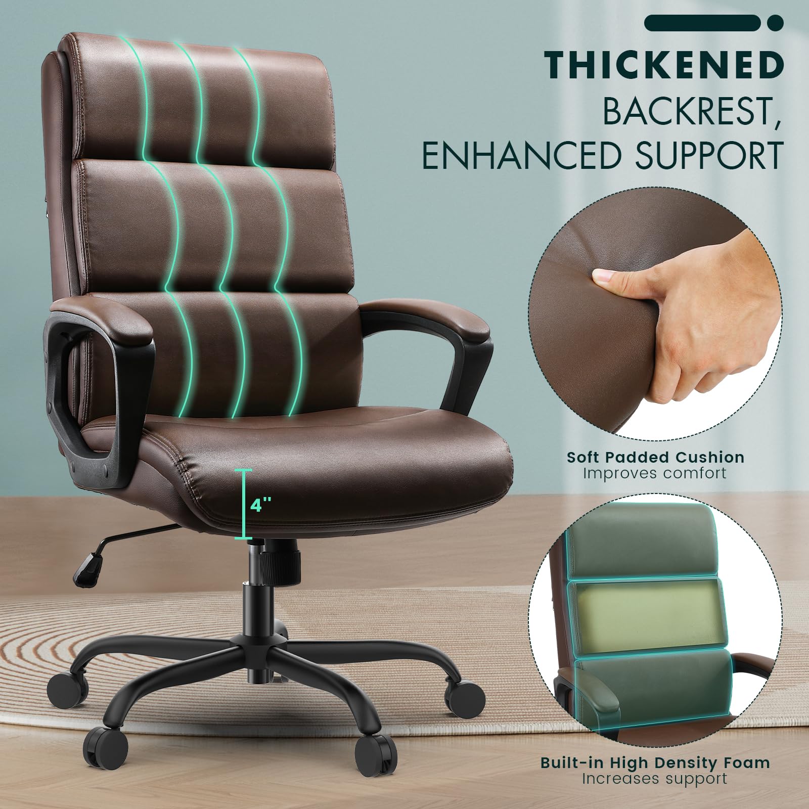 Memobarco Leather Office Chair