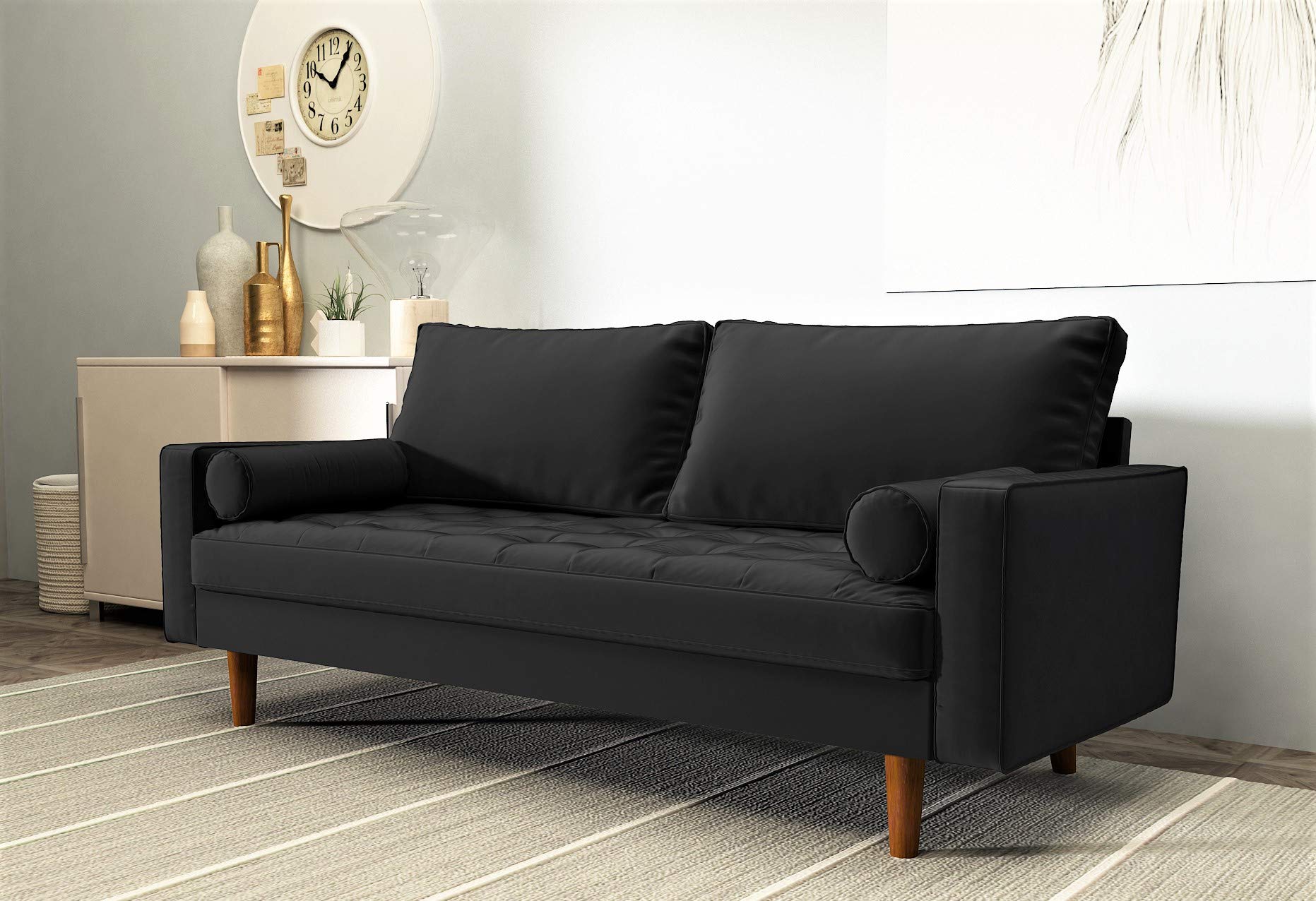 Diamond Tufted Chesterfield Sofa Living Room
