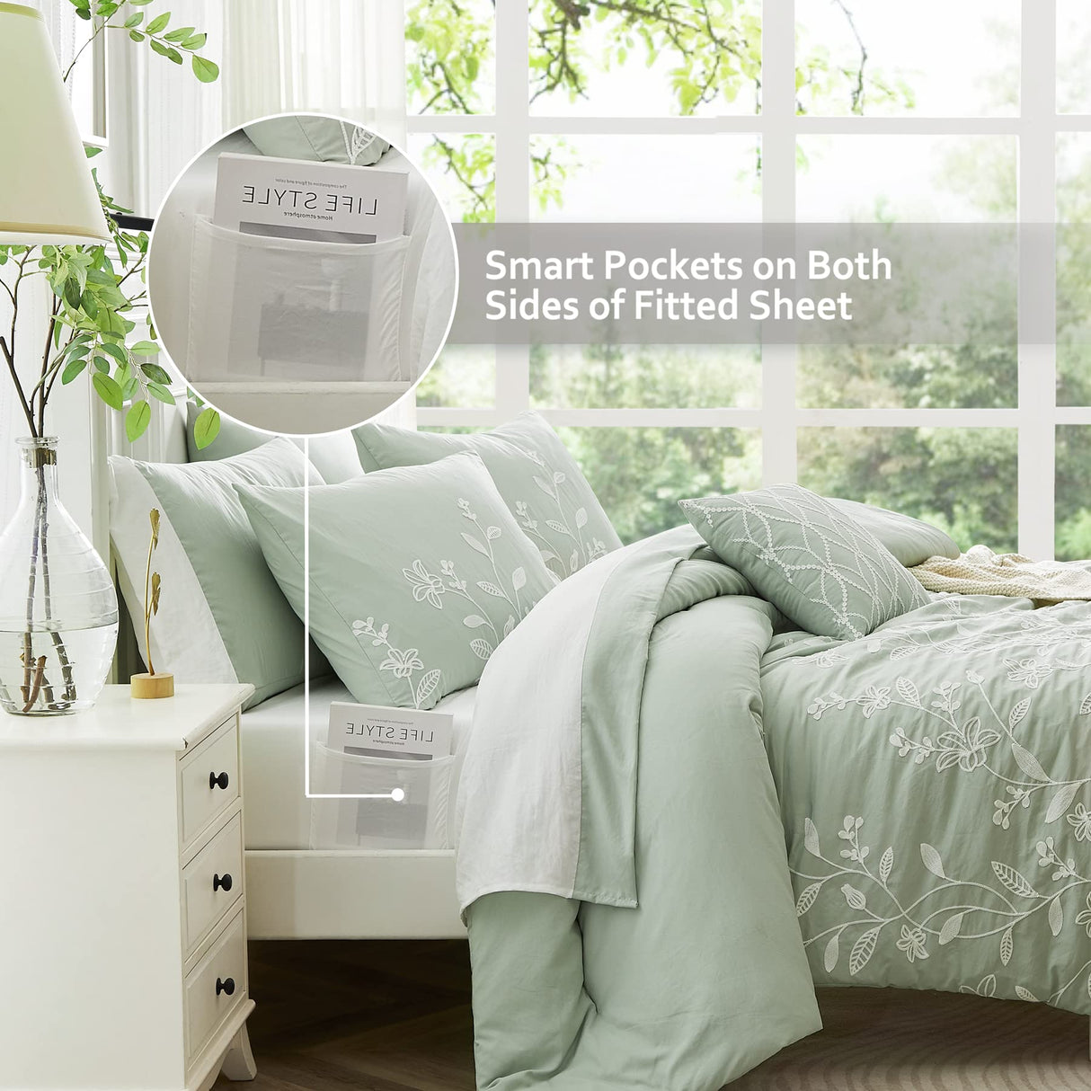 Sage Green Bedding Sets Queen Comforter