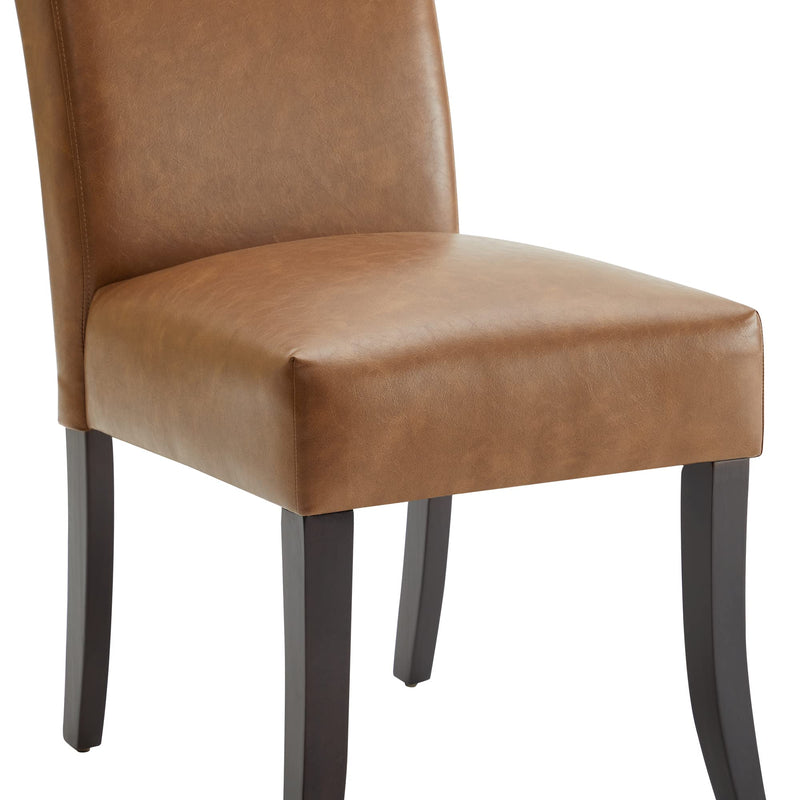 Upholstered Kitchen & Dining Room Chairs with High Back, Faux Leather Dining Chairs