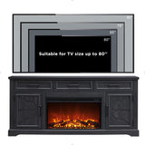 Entertainment Center with 30" Electric Fireplace