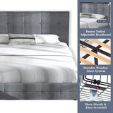 Upholstered Queen Size Platform Bed Frame with 4 Storage Drawers